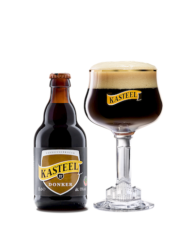 Kasteel Donker fles + glas (1)